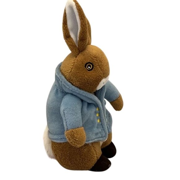 Beatrix Potter Peter Rabbit Plush 8" Stuffed Toy In Blue Jacket - Picture 2 of 4